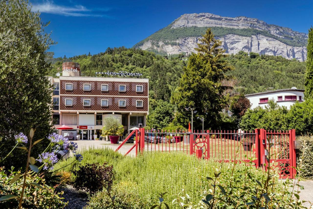 Hotel Les Trois Roses, Meylan Grenoble Exterior foto