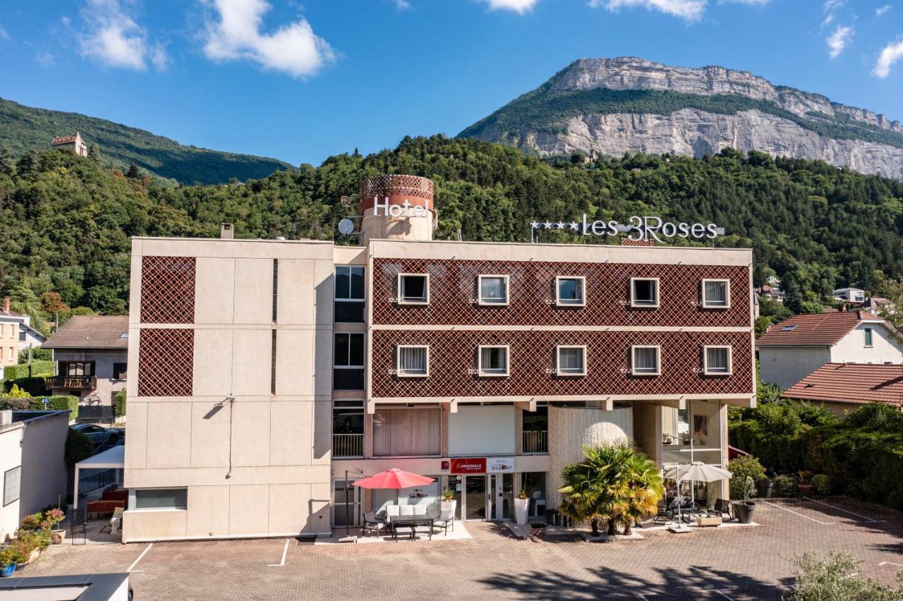 Hotel Les Trois Roses, Meylan Grenoble Exterior foto