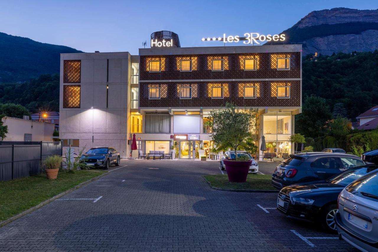 Hotel Les Trois Roses, Meylan Grenoble Exterior foto